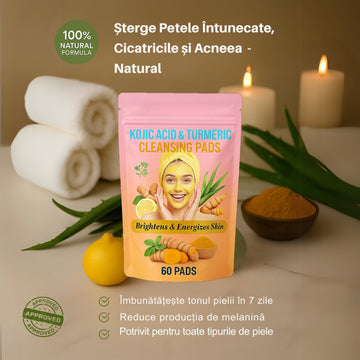 Kozhype™ Pad-uri Antipete cu Turmeric și Kojic